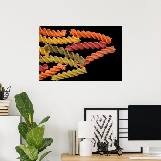 Fusilli pasta poster (Thuiskantoor)