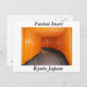 Fusimi Inari in Kyoto Japan Briefkaart (Voorkant / Achterkant)