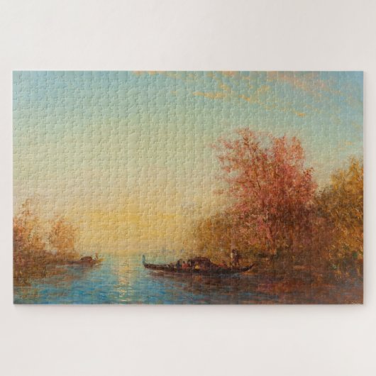 Fusine, omgeving van Venise – Félix Ziem Legpuzzel (Horizontaal)