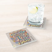 "Fusion Charm" Glazen Onderzetter (Schuin)