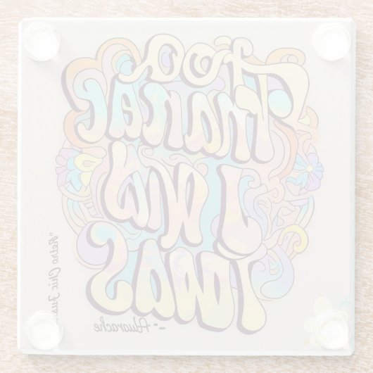 "Fusion Charm" Glazen Onderzetter (Achterkant)