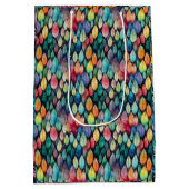 Fusion Harmony: Kleurrijke Waterverf Batik Shibori Medium Cadeauzakje (Achterkant)