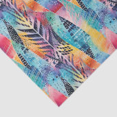 Fusion Harmony: Kleurrijke Waterverf Batik Shibori Tissuepapier (Detail)