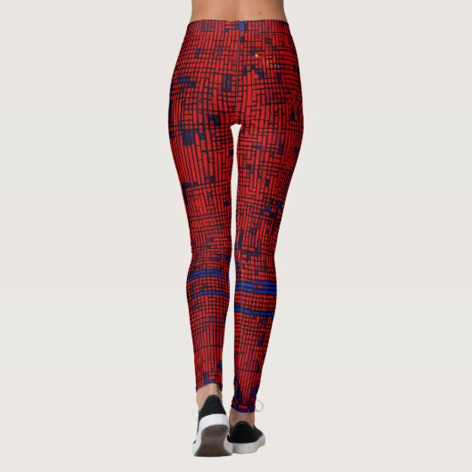 "Fusion-Leggings met een digitale matrix" Leggings (Achterkant)