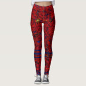 "Fusion-Leggings met een digitale matrix" Leggings (Voorkant)