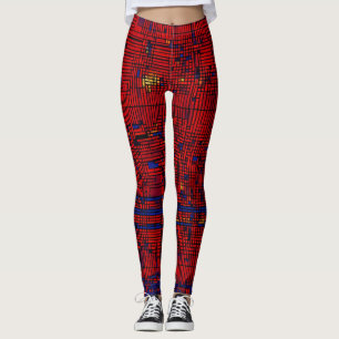"Fusion-Leggings met een digitale matrix" Leggings