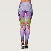 "Fusion of Hues" Hedendaagse Abstracte kunst Leggings (Achterkant)