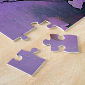 "Fusion of Hues" Hedendaagse Abstracte kunst Legpuzzel (Zijkant)