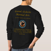 Fuson Martial Arts Lange hoes donker shirt (Achterkant)