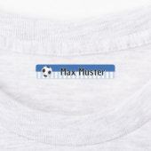 Fußball blau weiß - 96 schmale Kinder Etiketten Labels (Aangebracht)