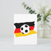 Fussball deutschland fahne briefkaart (Staand voorkant)