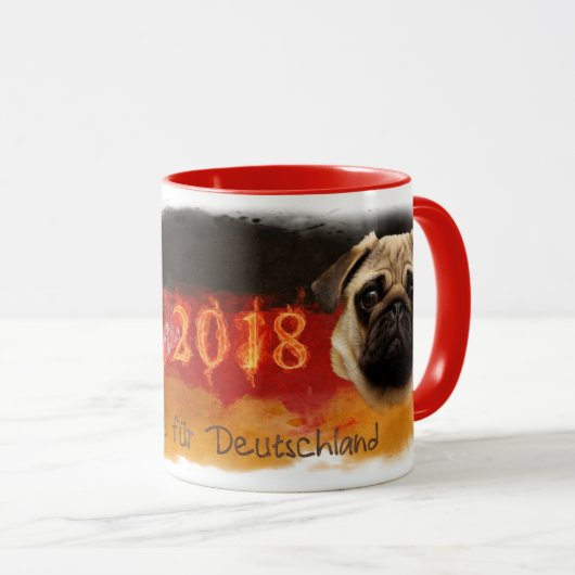 Fußball Deutschland Mops 2018 Mok (Voorkant rechts)