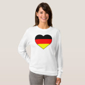 Fussball Deutschland Pullover Herz (Voorkant volledig)