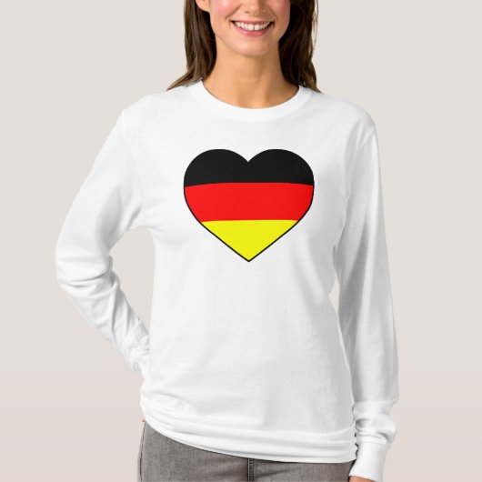 Fussball Deutschland Pullover Herz (Voorkant)