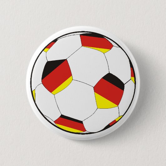 Fussball Deutschland Ronde Button 5,7 Cm (Voorkant)