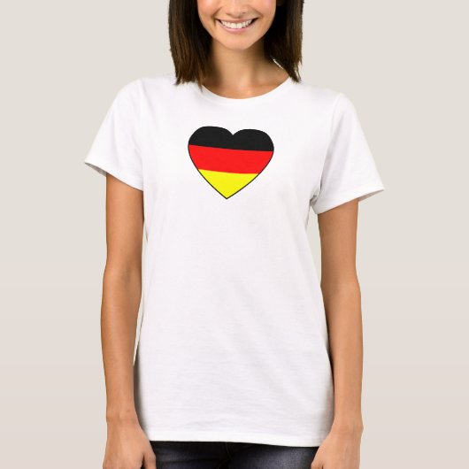 Fussball Deutschland Top Herz (Voorkant)