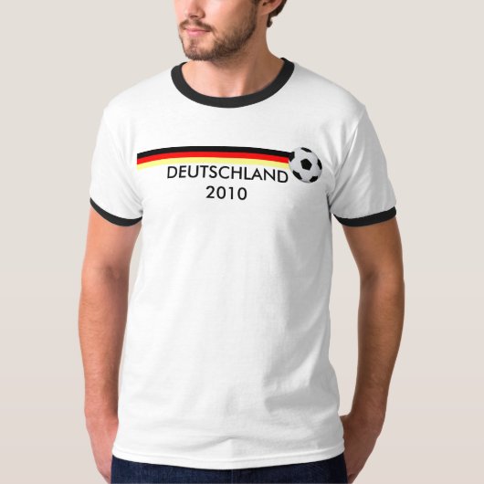 Fussball Deutschland WM 2010 Flagge T-shirt (Voorkant)