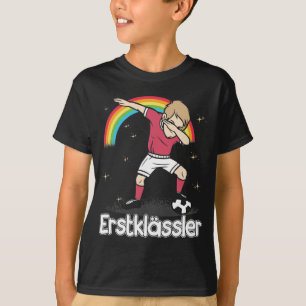 Fußball Junge 1. Klasse Schulkind Schulanfang T-shirt
