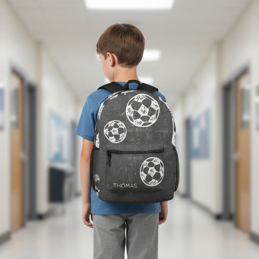 Fußball Kreide & Tafeldesign  Bedrukte Rugzak