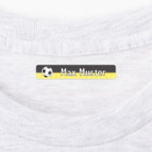 Fußball schwarz gelb - 96 schmale Kinder Etiketten Labels (Aangebracht)