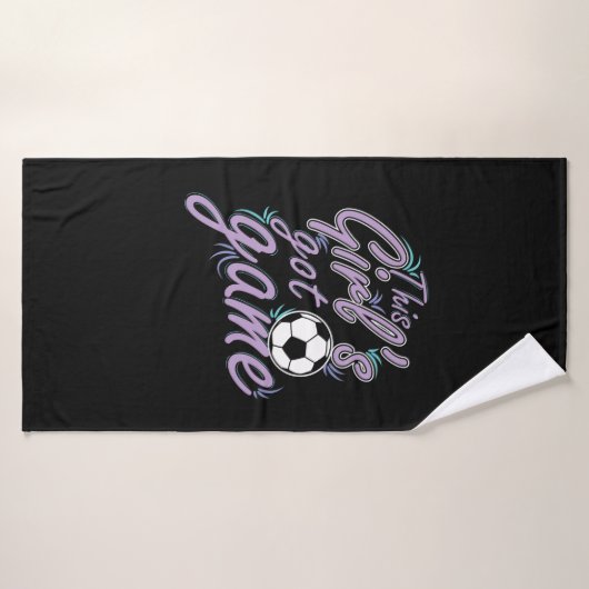 Fußball "This Girl`s got Game" Badhanddoek (Badhanddoek)