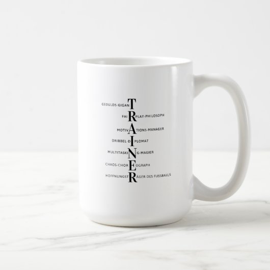 Fußball-Trainer-Tasse Koffiemok (Rechts)