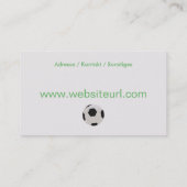 Fußball Visitekaartje (Achterkant)