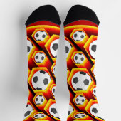Fussbälle in glühenden Waben Eyecatcher Sokken (Top)