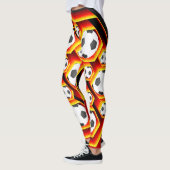 Fussbälle in glühenden Waben Leggings (Links)