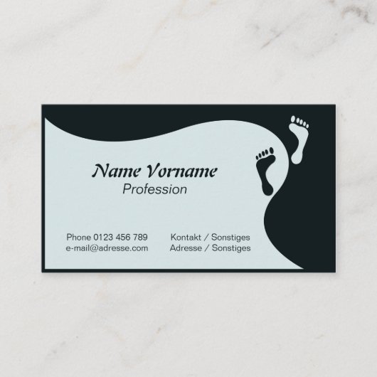 Füße Visitekaartje (Voorkant)