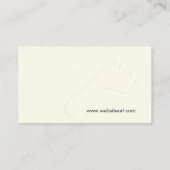 Füße Visitekaartje (Achterkant)