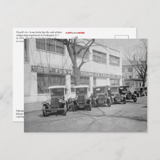 Fussell's ijs briefkaart (Voorkant / Achterkant)