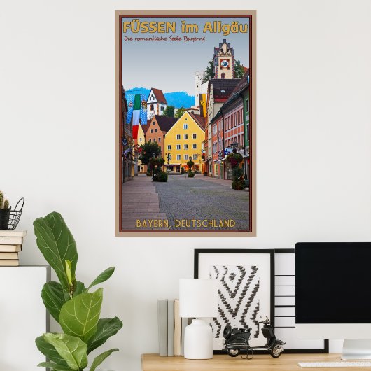 Füssen im Allgäu Poster (Thuiskantoor)