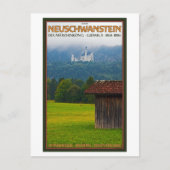 Füssen - Schloß Neuschwanstein uit Afar Briefkaart (Voorkant)