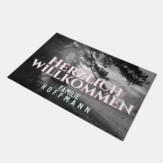 Fußmatte mit Ihrem Foto und personalisiertem Text Deurmat (Schuin)