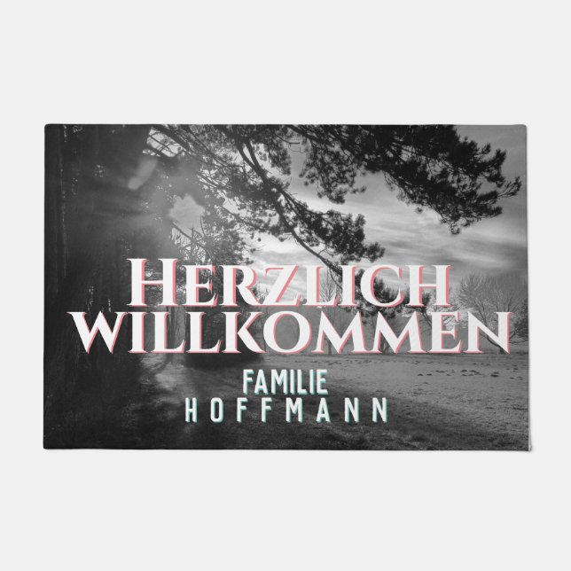 Fußmatte mit Ihrem Foto und personalisiertem Text Deurmat (Voorkant)