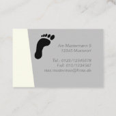 Fußpflege mit Vorlage LOGO Visitekaartje (Achterkant)