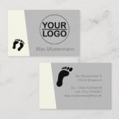 Fußpflege mit Vorlage LOGO Visitekaartje (Voorkant / Achterkant)