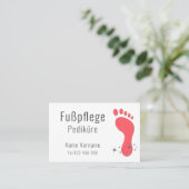 Fußpflege Pediküre Visitekaartje (Staand voorkant)
