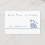 Fußpflege Pediküre Visitekaartje (Achterkant)