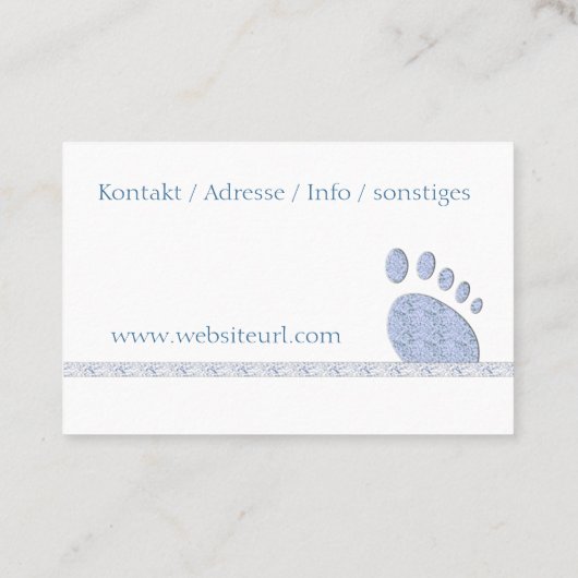 Fußpflege Pediküre Visitekaartje (Achterkant)