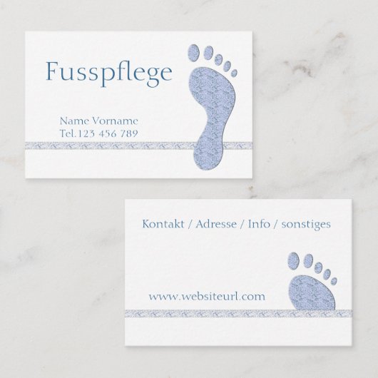 Fußpflege Pediküre Visitekaartje (Voorkant / Achterkant)