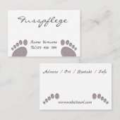 Fusspflege Pediküre Visitekaartje (Voorkant / Achterkant)