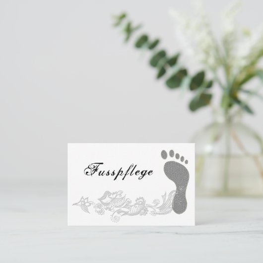 Fußpflege Pediküre Visitekaartje (Staand voorkant)