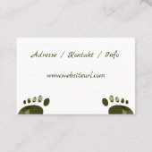 Fusspflege Pedis Visitekaartje (Achterkant)