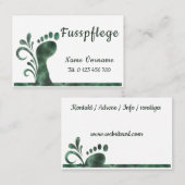 Fusspflege - Podologe Visitekaartje (Voorkant / Achterkant)