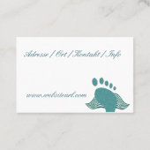 Fusspflege Podologe Visitekaartje (Achterkant)