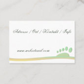 Fußpflege Podologe Visitekaartje (Achterkant)