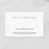 Fusspflege Podologe Visitekaartje (Achterkant)