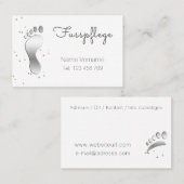 Fusspflege Podologe Visitekaartje (Voorkant / Achterkant)